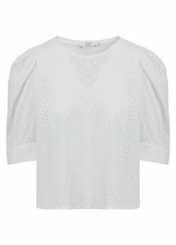 Cc Heart Amy Top W. Broderie Anglaise