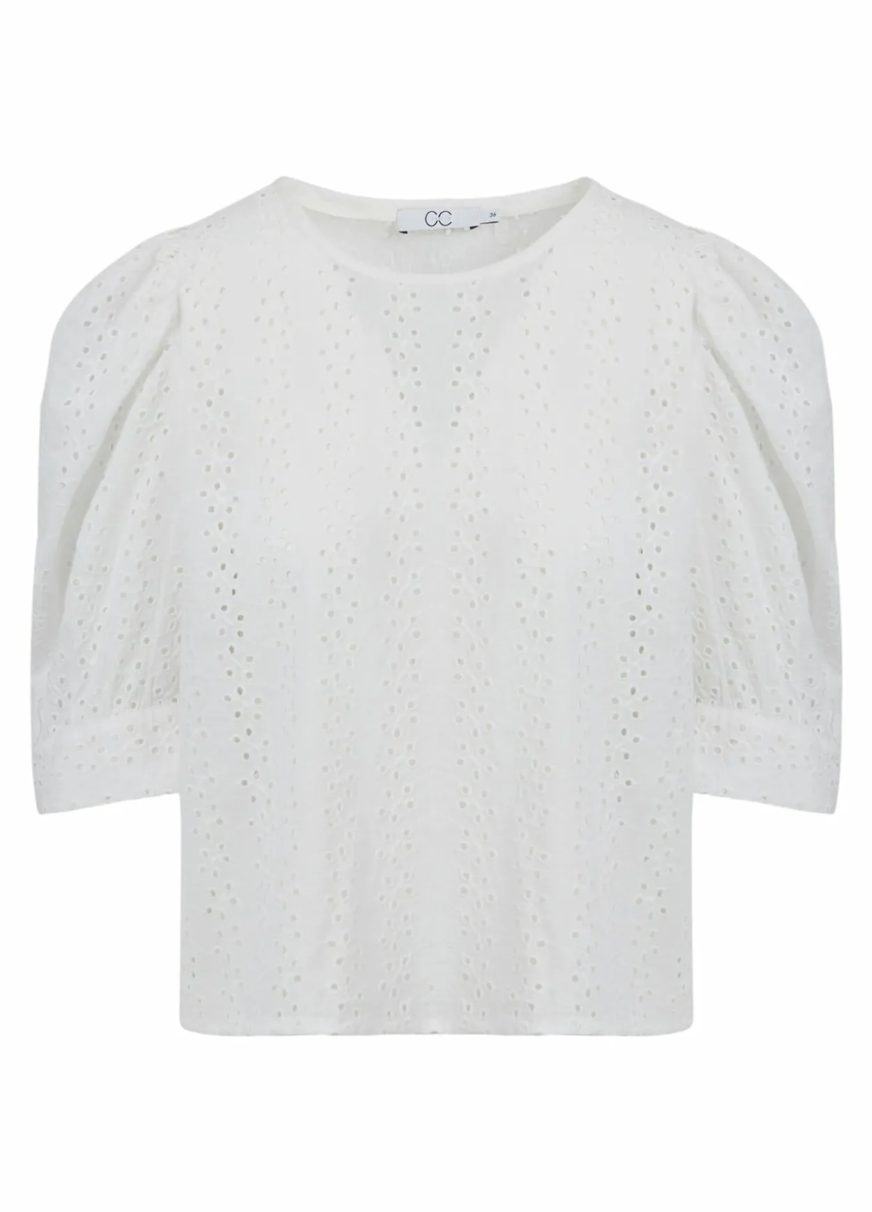 Cc Heart Amy Top W. Broderie Anglaise