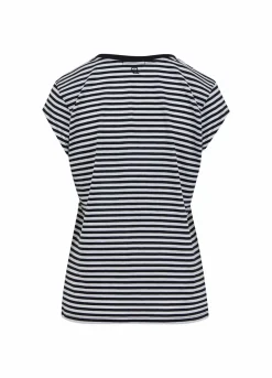 Cc Heart Basic V-Neck T-Shirt Striped