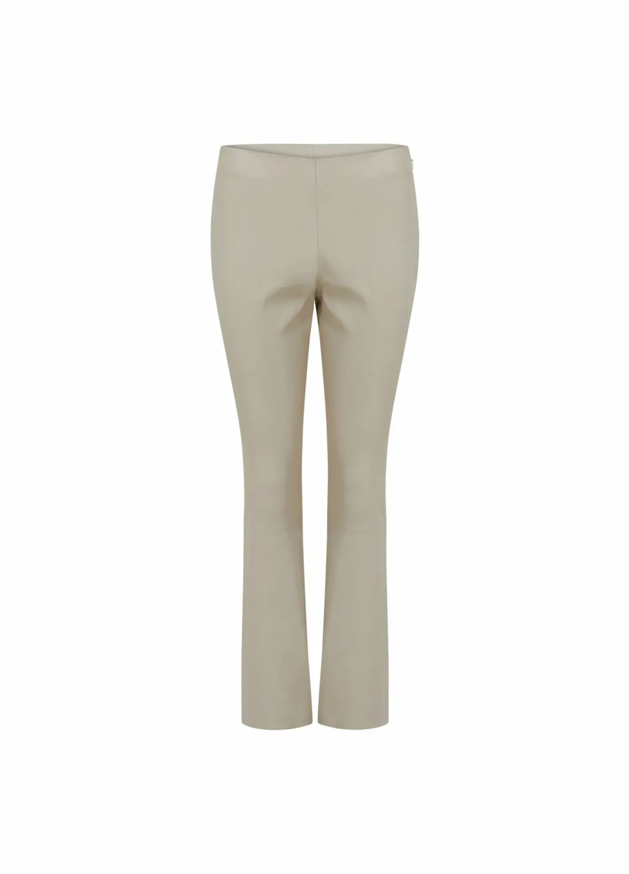 Cc Heart Cropped Leather Leggings