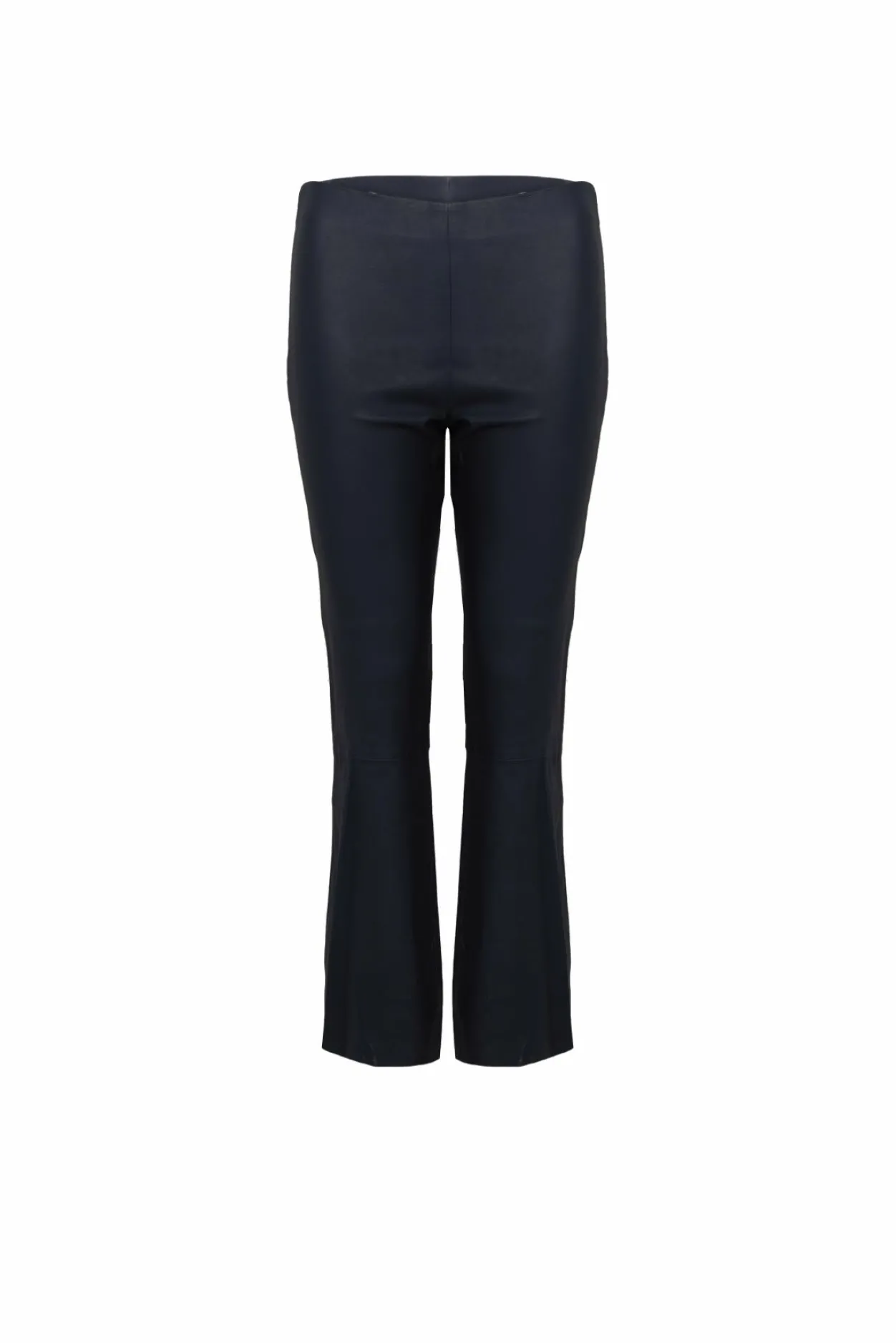 Cc Heart Cropped Leather Leggings