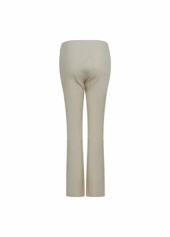 Cc Heart Cropped Leather Leggings