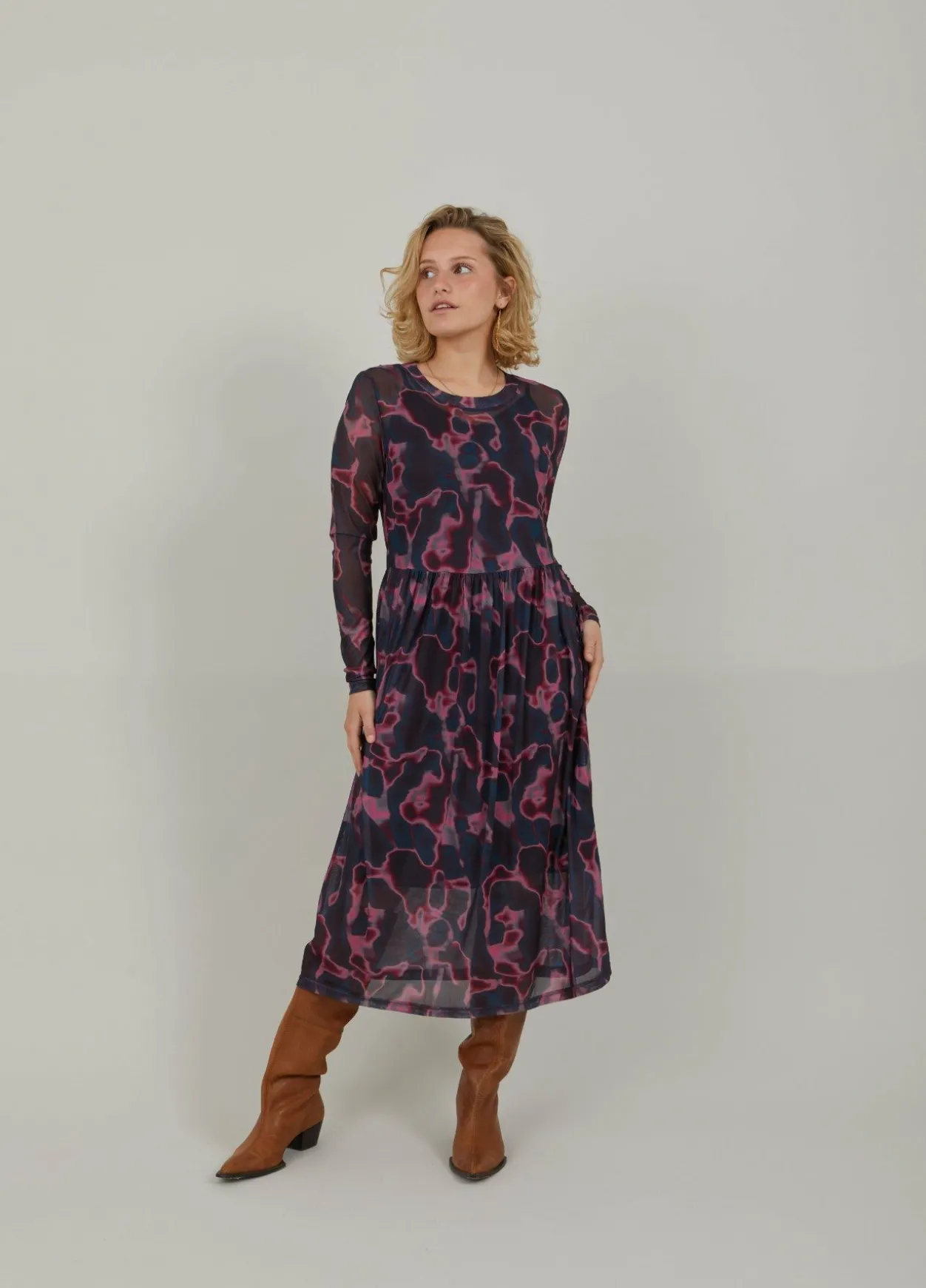 Cc Heart Eve Mesh Dress Print