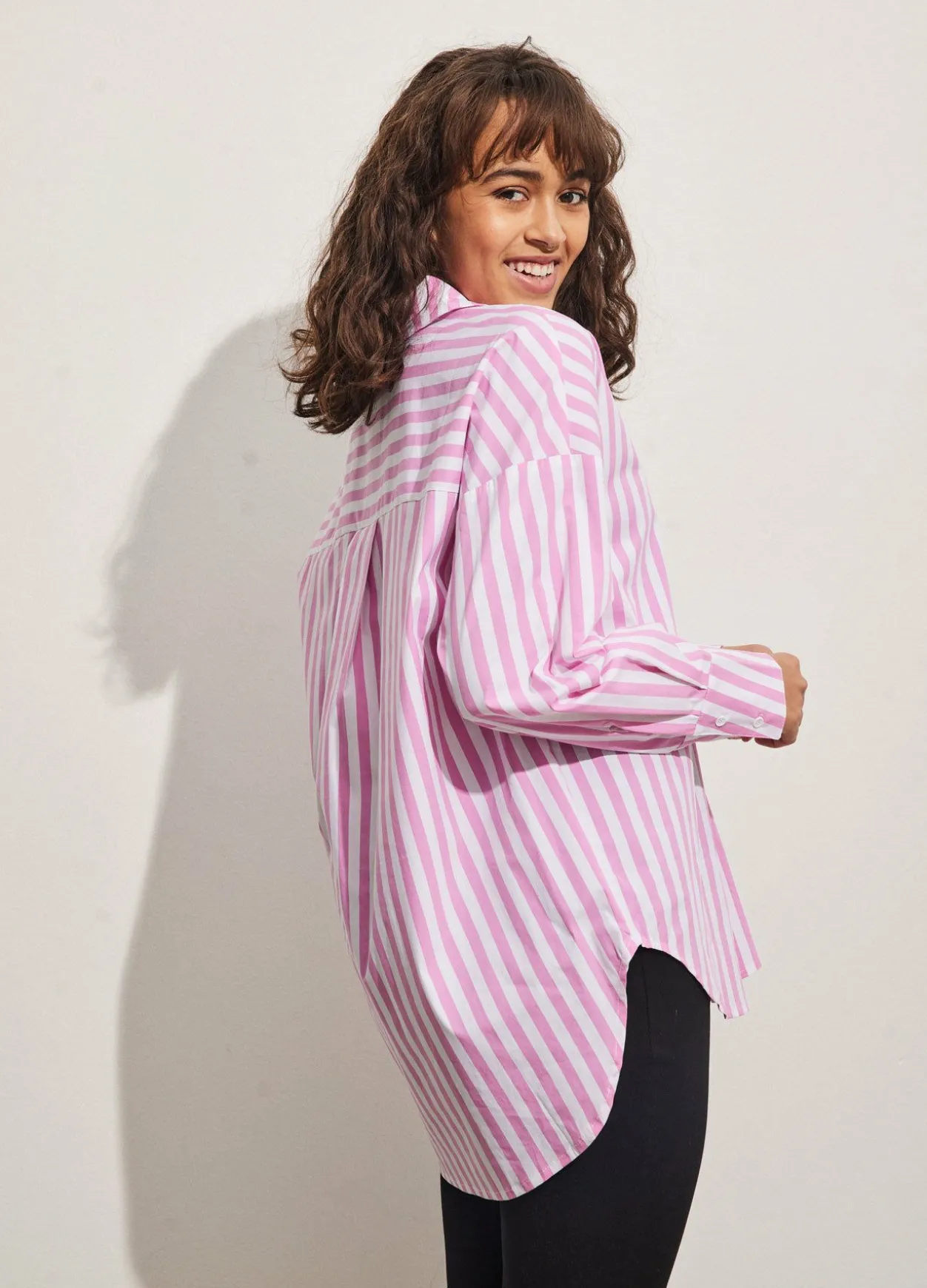 Cc Heart Harper Oversized Shirt W. Stripes