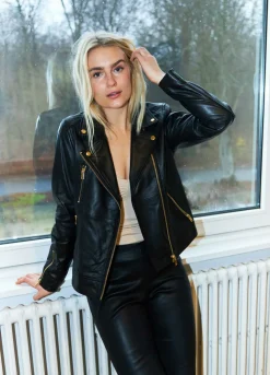 Cc Heart Leather Jacket