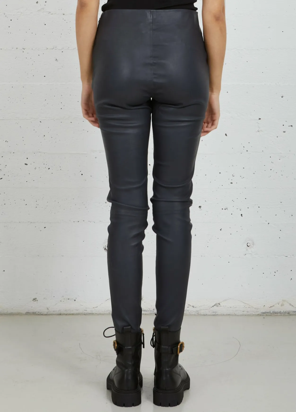 Cc Heart Leather Leggings