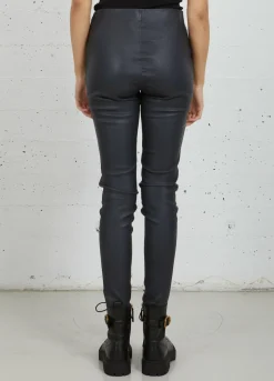 Cc Heart Leather Leggings