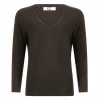 Cc Heart Long Sleeve V-Neck T-Shirt