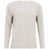 Cc Heart Long Sleeve V-Neck T-Shirt