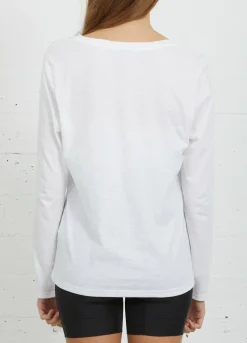 Cc Heart Long Sleeve V-Neck T-Shirt