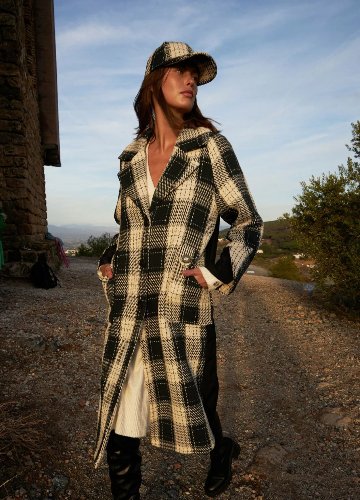 Check Mix Coat