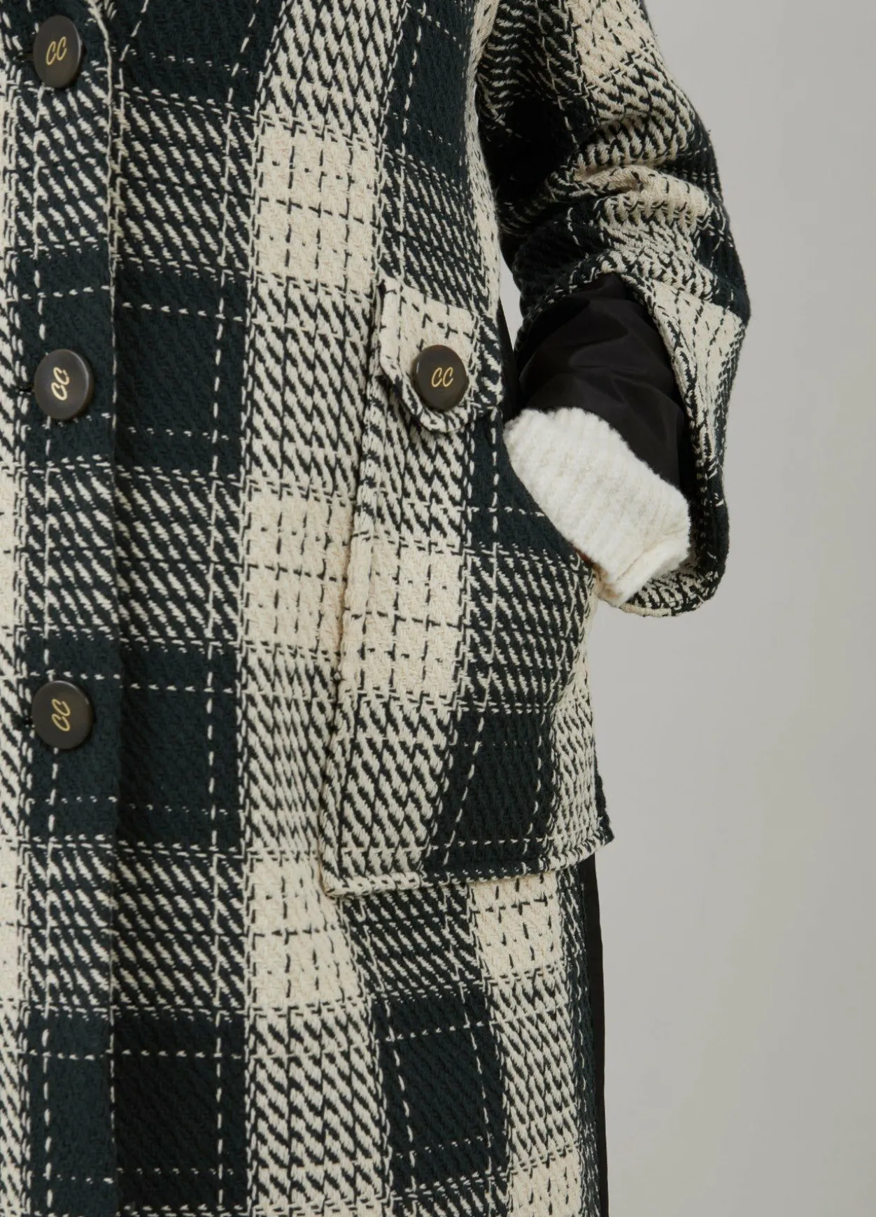 Check Mix Coat