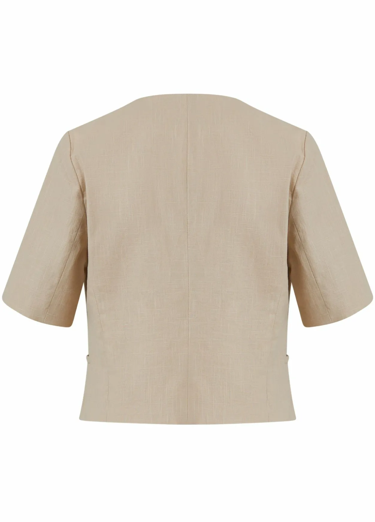Cropped Blazer W. Short Sleeves