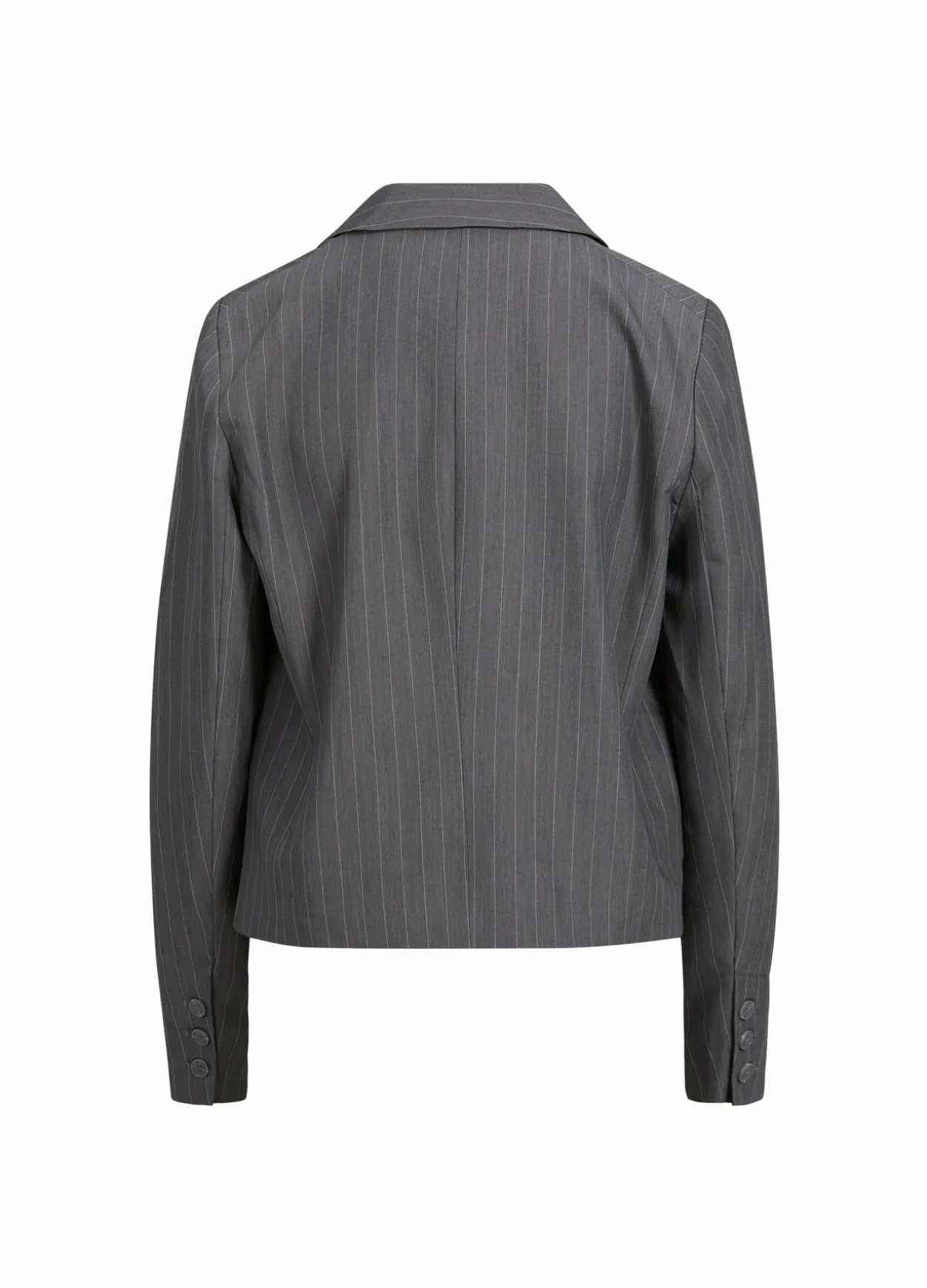Cropped Pinstripe Blazer