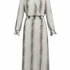Dress W. Stripe Splash Print