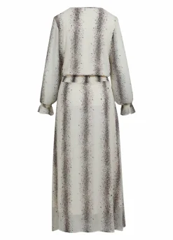 Dress W. Stripe Splash Print