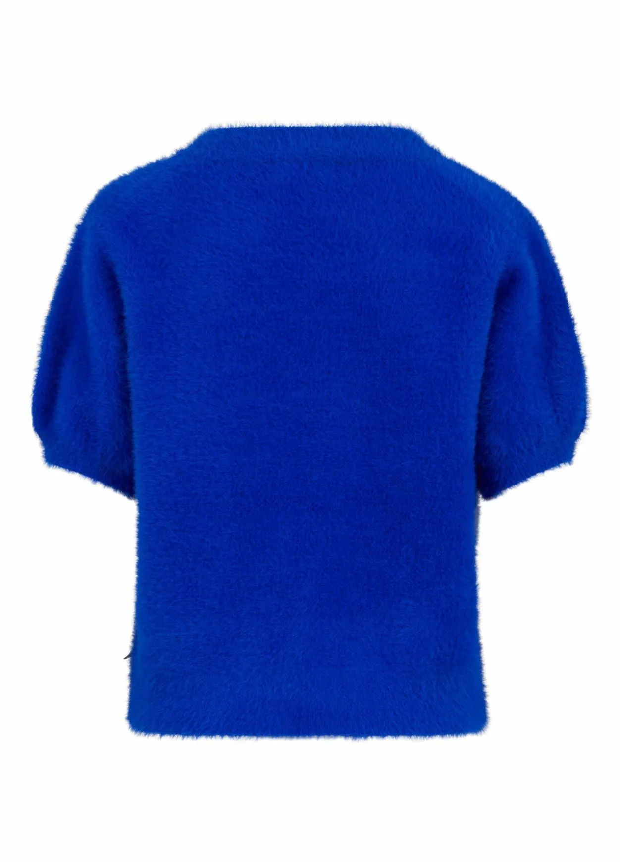 Fluffy Knit With Short Sleeves