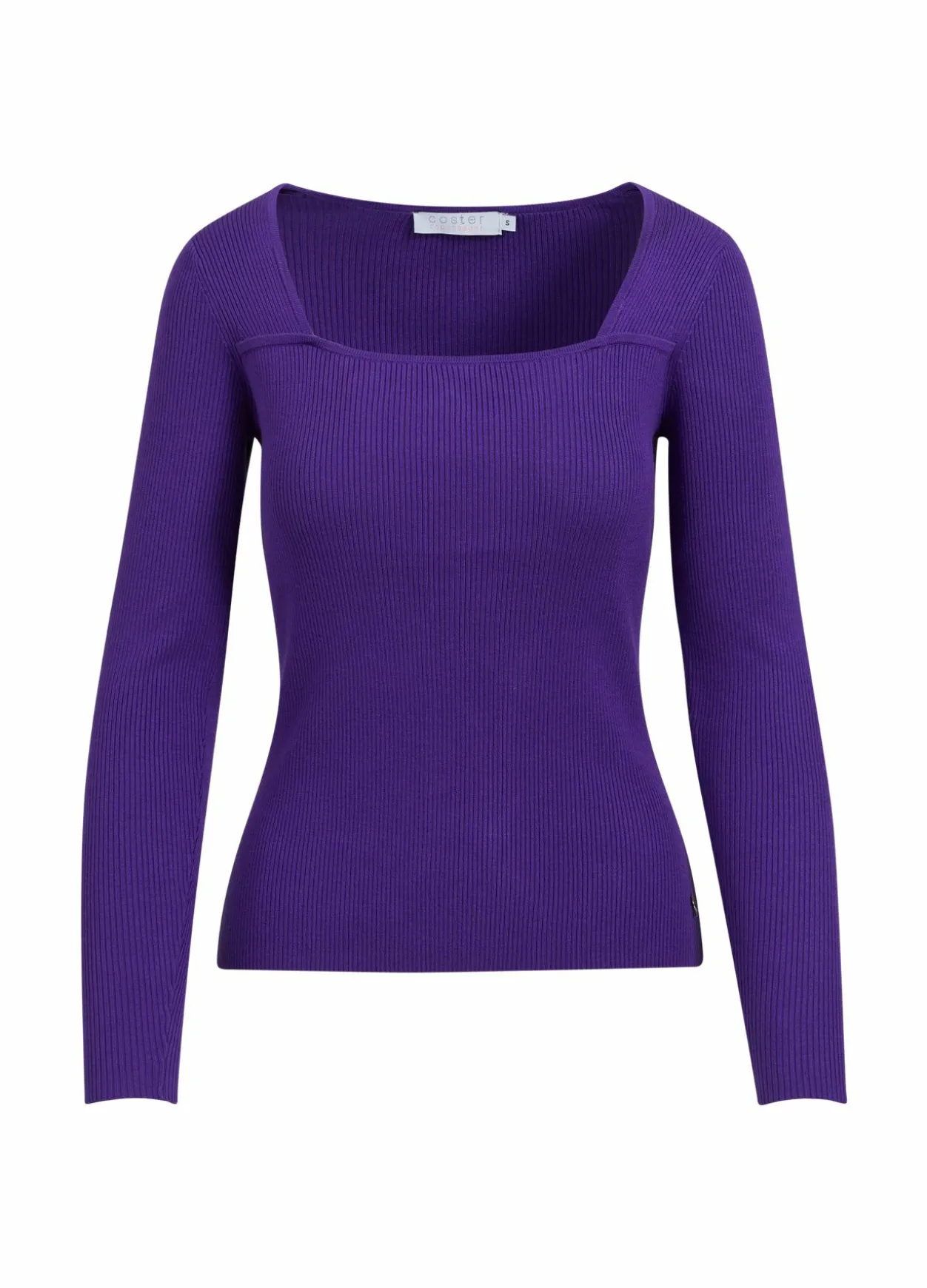 Knit W. Long Sleeves And Squared Neck