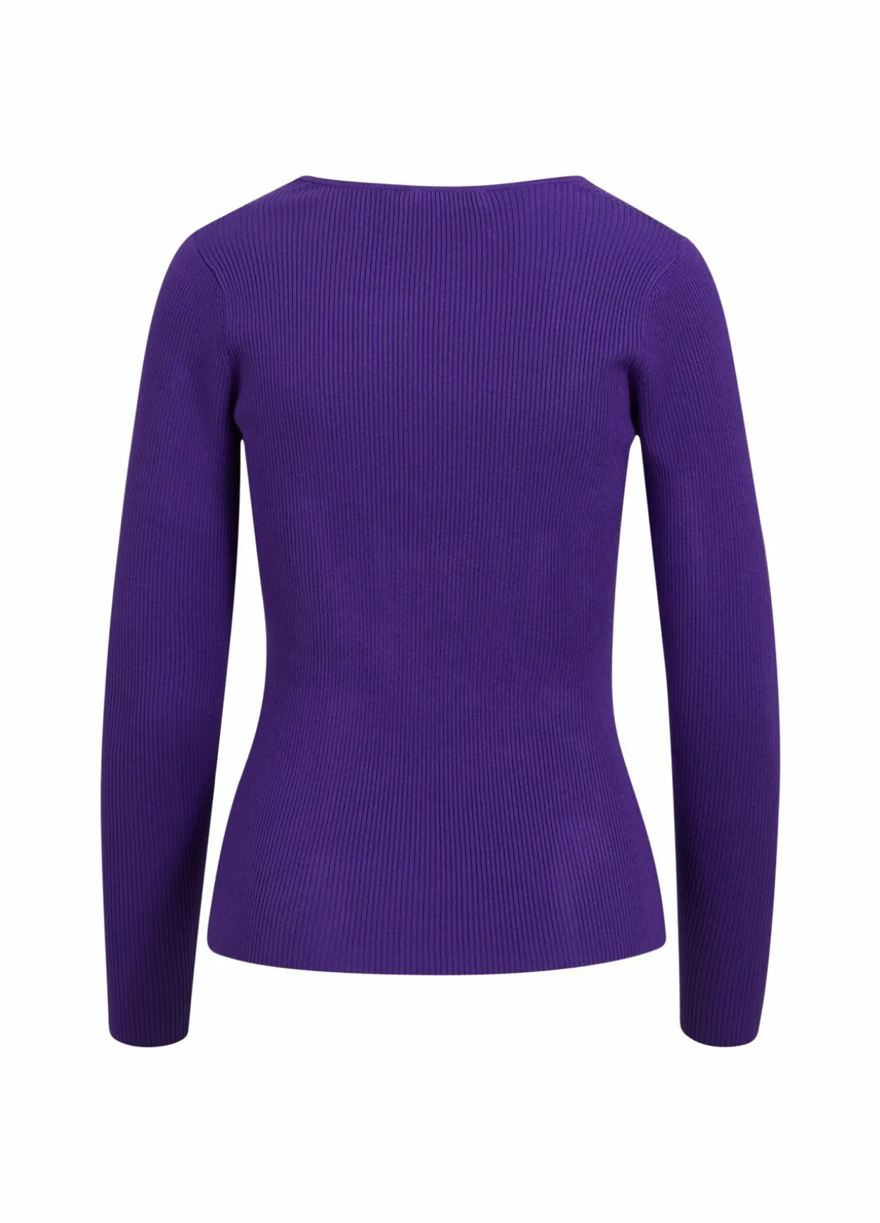 Knit W. Long Sleeves And Squared Neck