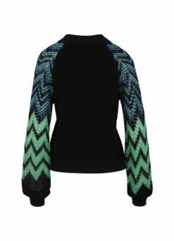 Knit With Multicolor Sleeves