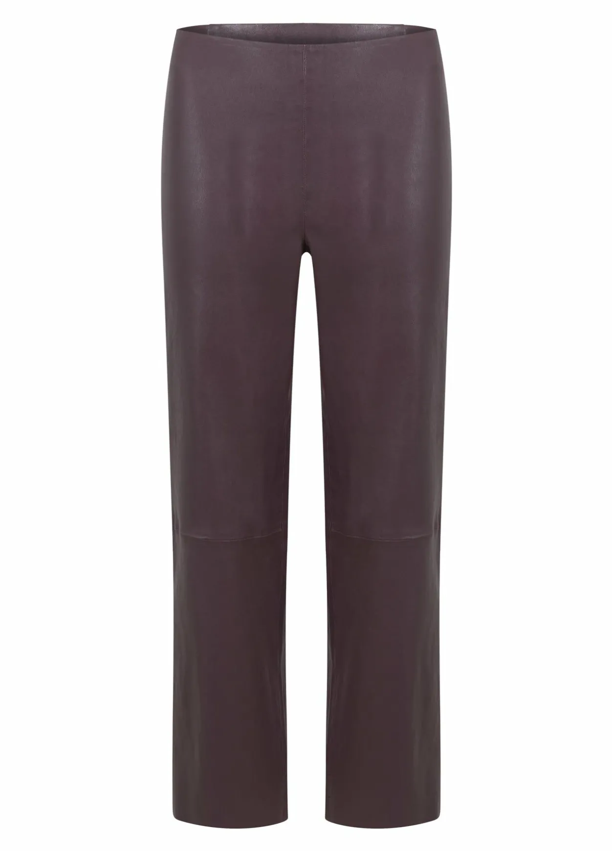 Leather Leggings W. Flared Legs