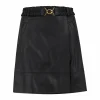 Leather Skirt With Belt