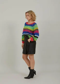 Leather Skirt With Belt