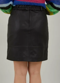 Leather Skirt With Belt