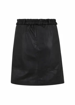 Leather Skirt With Belt