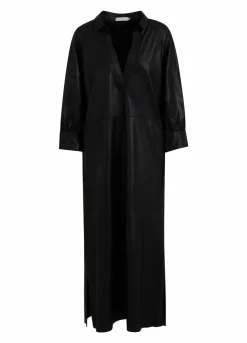 Long Leather Dress
