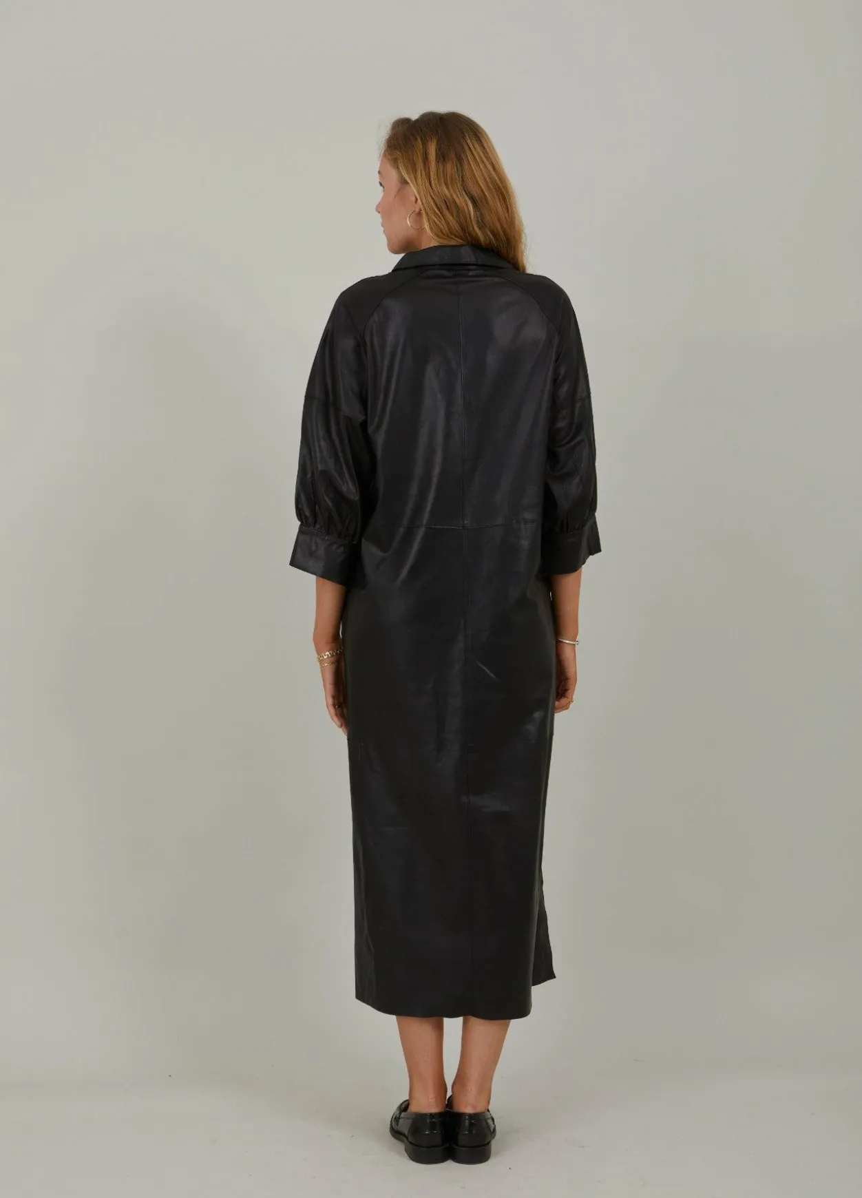 Long Leather Dress