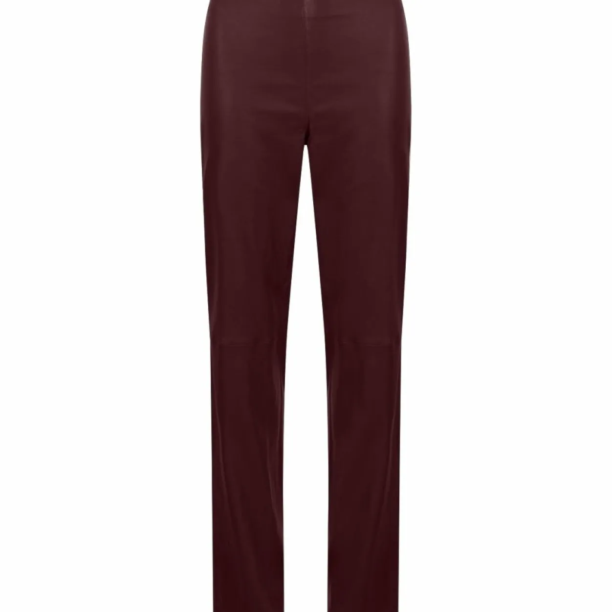 Long Leather Leggings W. Flared Legs