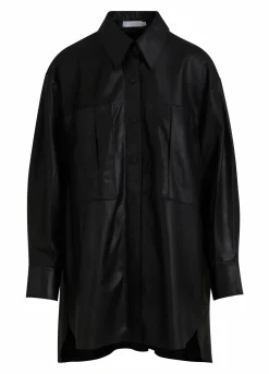 Long Leather Shirt