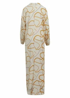 Long Shirt Dress W. Chain Print