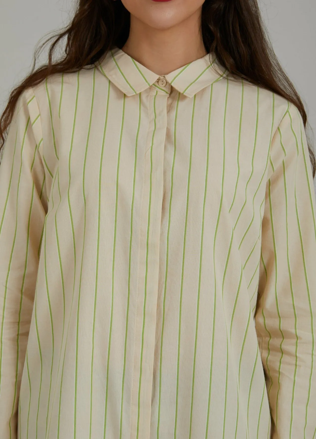 Long Shirt W. Thin Stripes