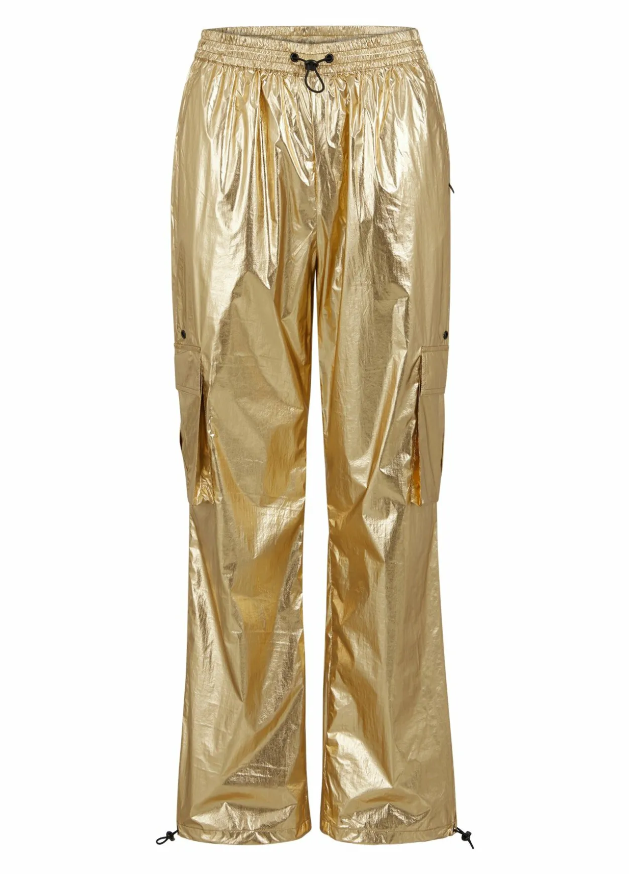 Metallic Cargo Pants
