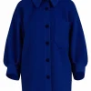 Overshirt With Puff Sleeves