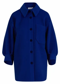 Overshirt With Puff Sleeves