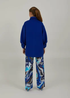 Overshirt With Puff Sleeves