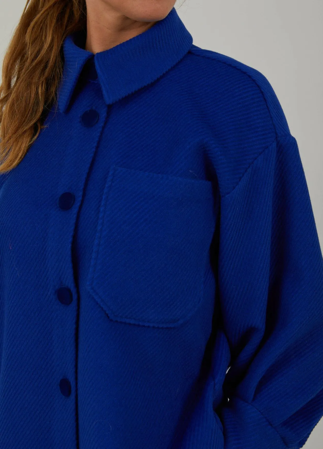 Overshirt With Puff Sleeves