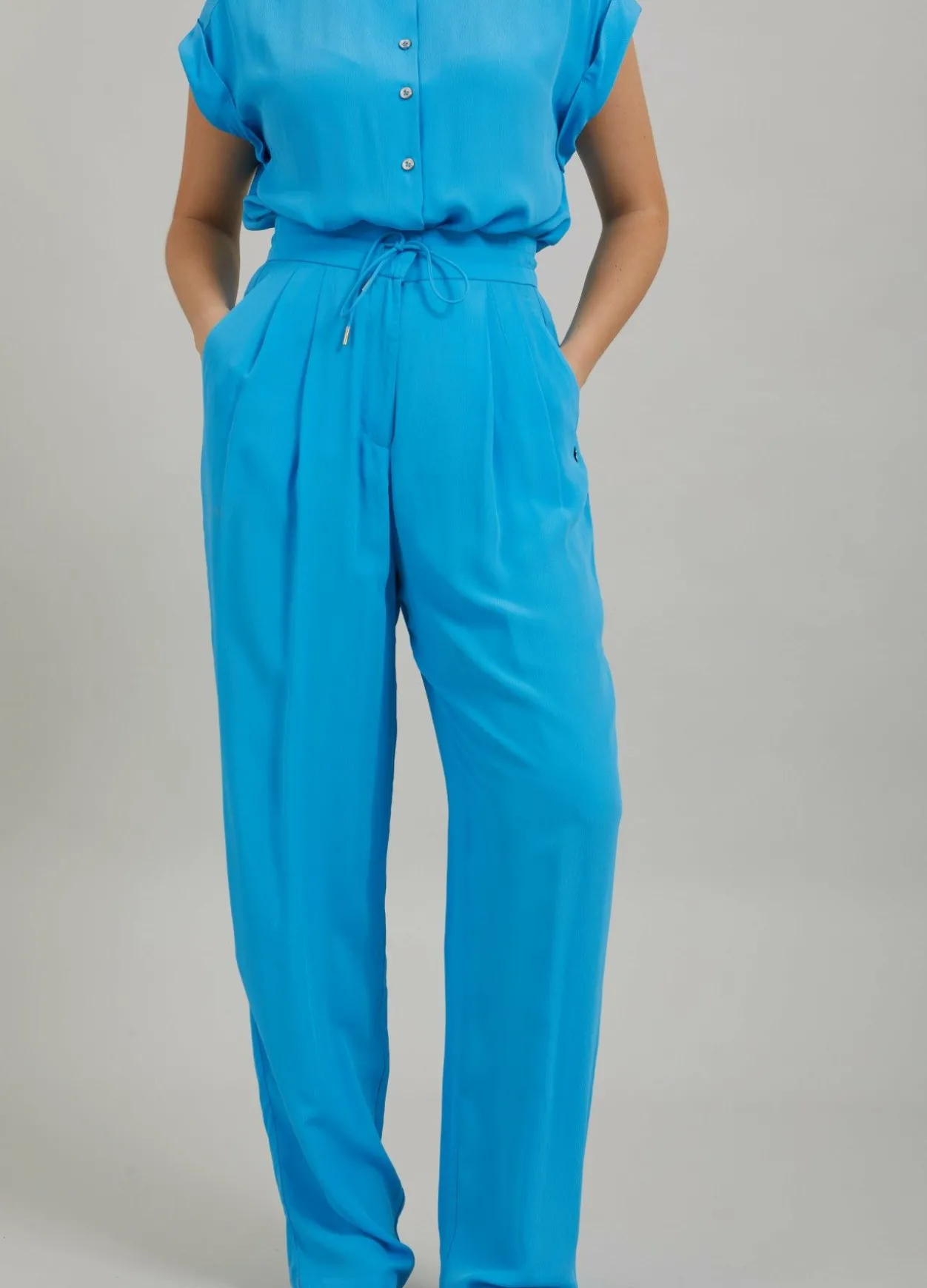 Pant W. Pleats In Acetate