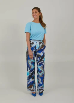 Pants In Flow Print