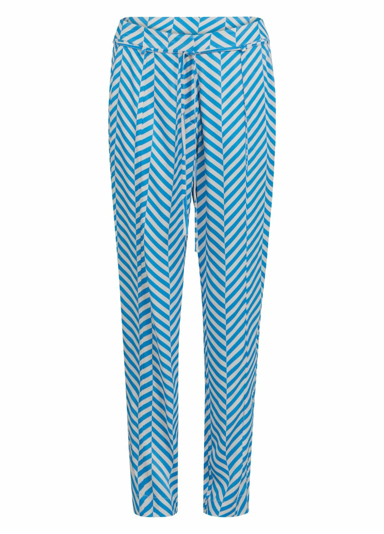 Pants In Heringbone Print