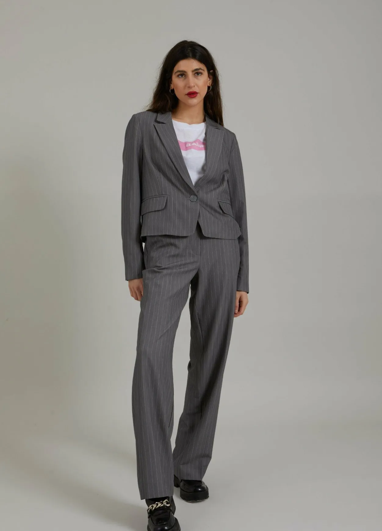 Pinstripe Trousers