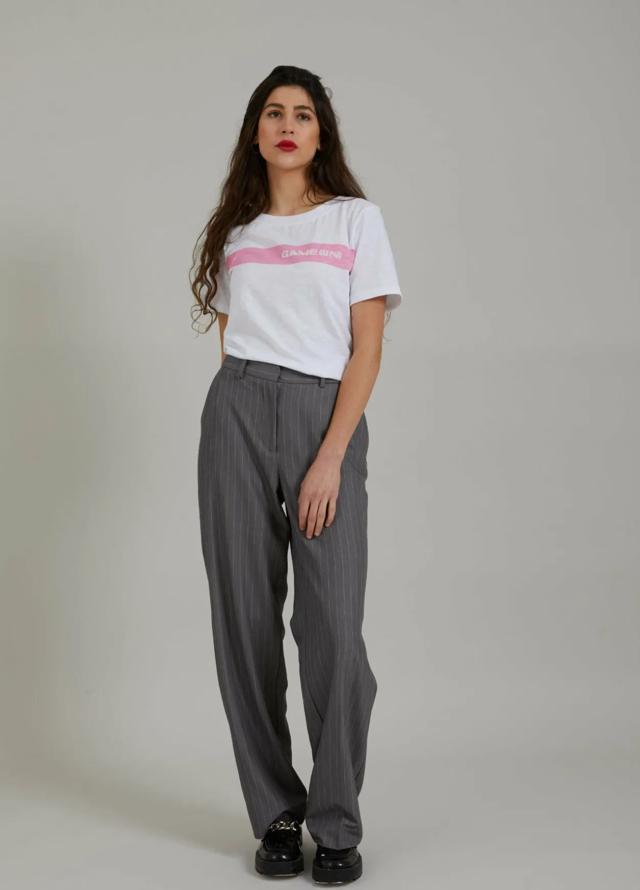 Pinstripe Trousers