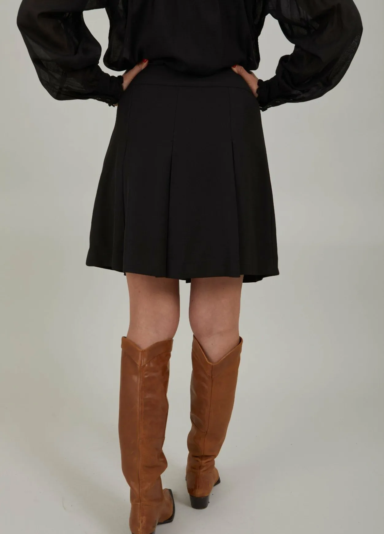 Pleated Mini Skirt
