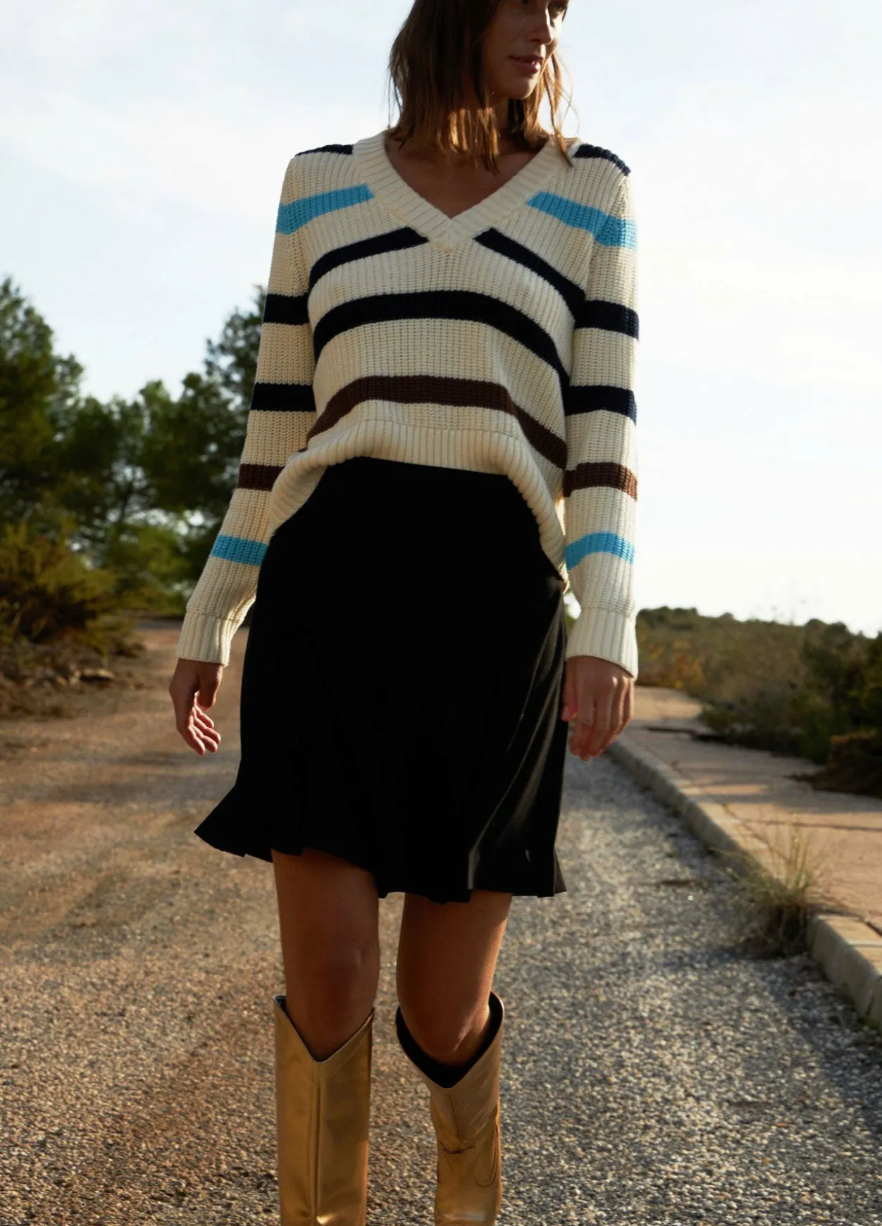 Pleated Mini Skirt