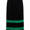 Pleated Skirt With Stripes