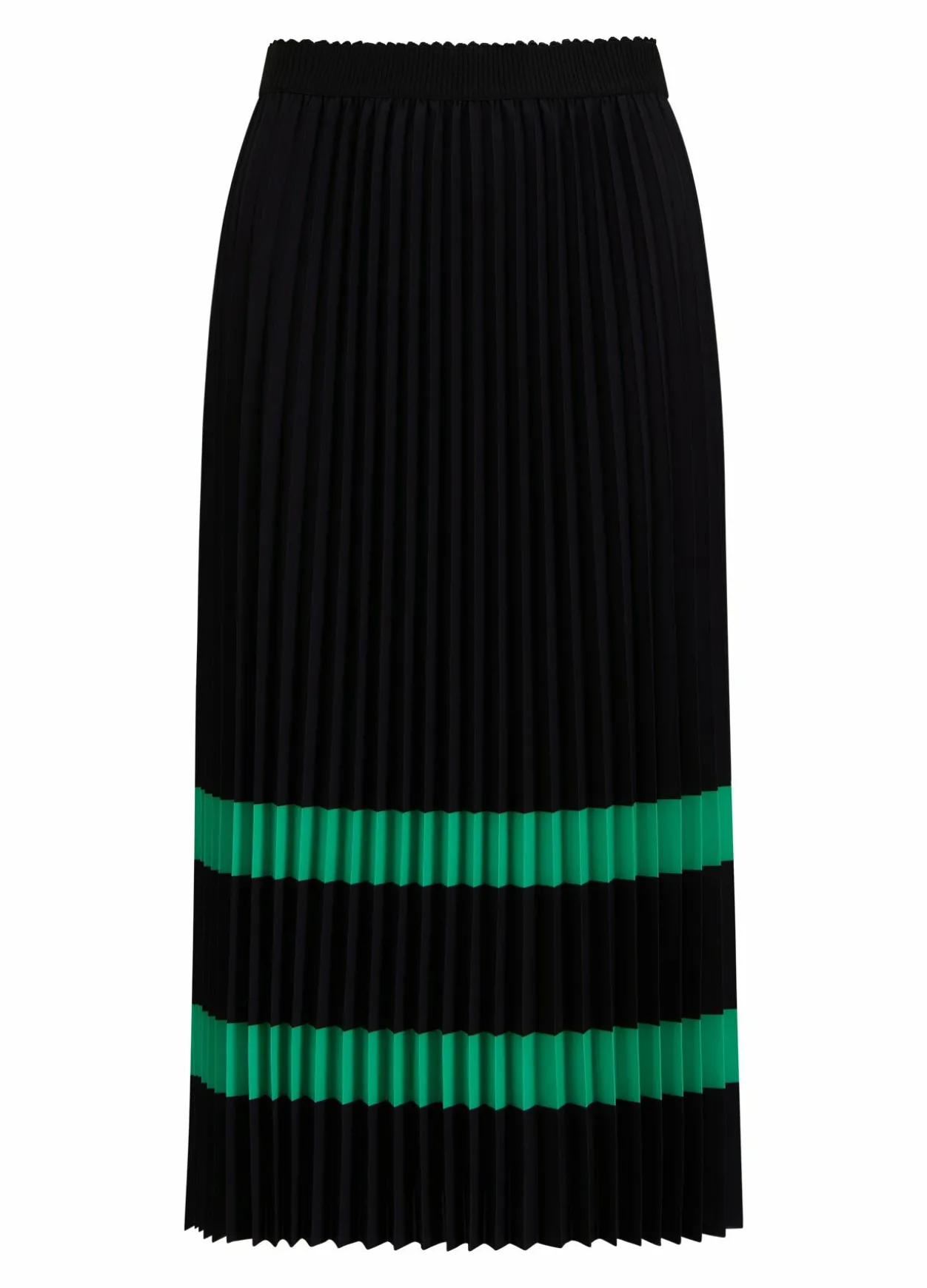 Pleated Skirt With Stripes