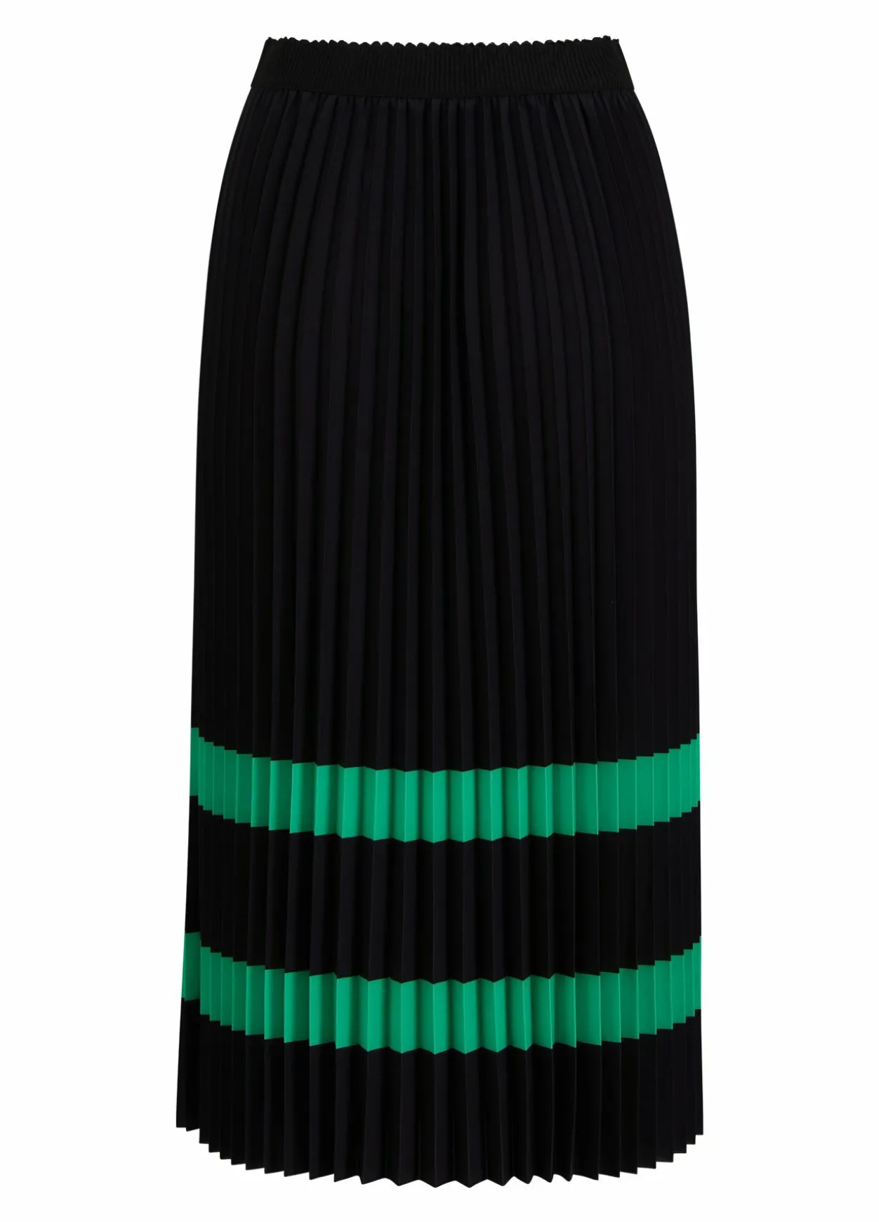 Pleated Skirt With Stripes